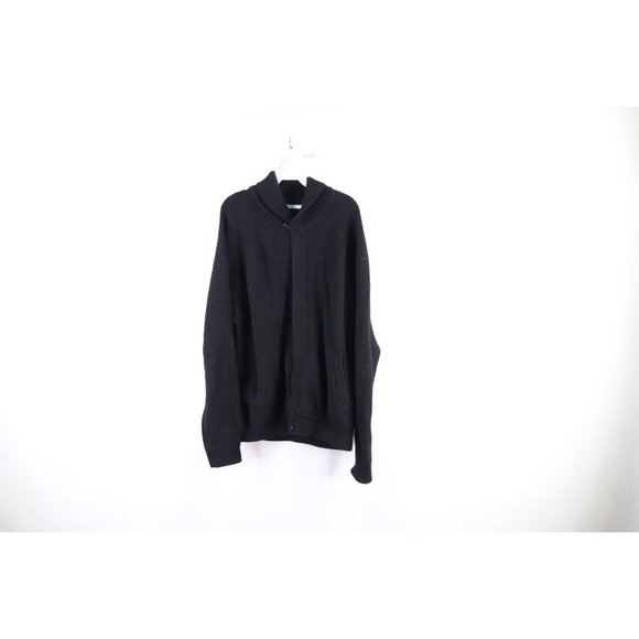Vintage 90s Ralph Lauren Mens XL Heavyweight Chunky Wool Knit Cardigan Sweater